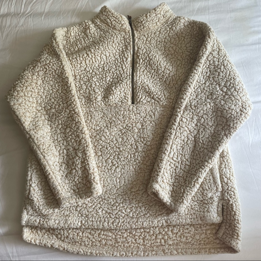 Cozy plush 1/4 zip